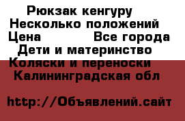 Рюкзак кенгуру 0 . Несколько положений › Цена ­ 1 000 - Все города Дети и материнство » Коляски и переноски   . Калининградская обл.